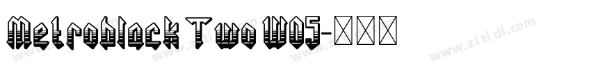 Metroblack Two W05字体转换 Metroblack Two W05字体转换